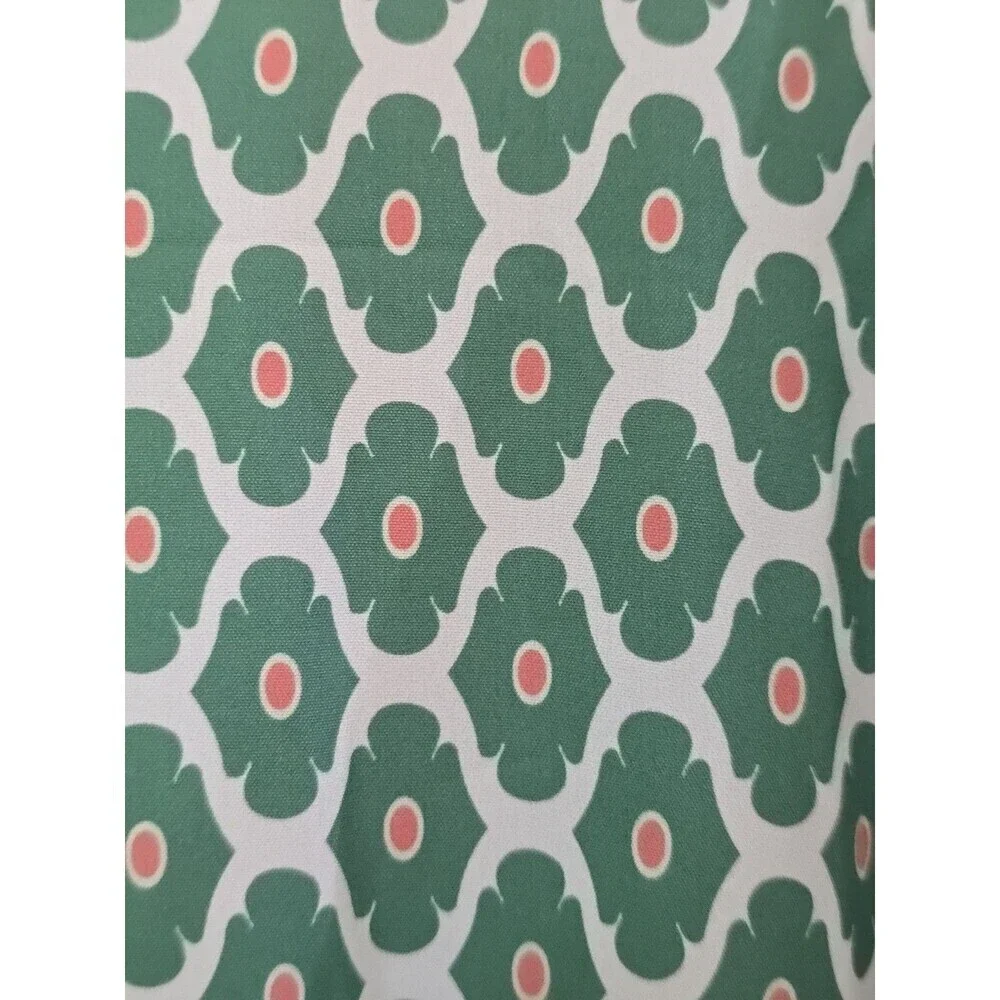 Silk & Salt Midi Dress Womens M Green Boho Tiered Peasant 3/4 Sleeve - Picture 12 of 14